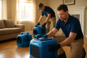 Water damage restoration service